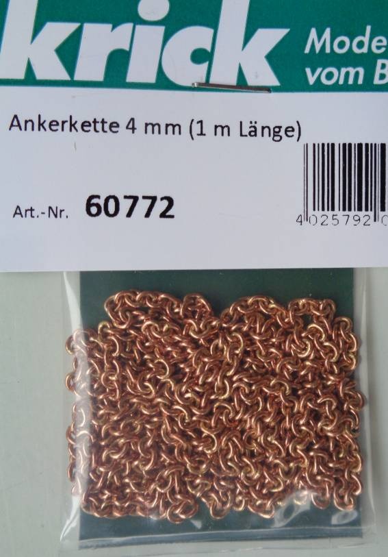 Ankerkette 4 mm (1 m Länge)