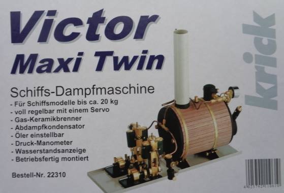 Dampfmaschine Victor Maxi Twin -siehe mehrere Fotos -