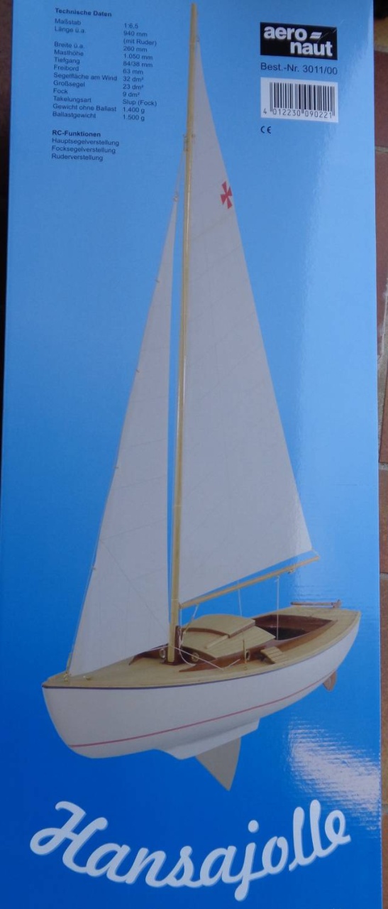 Hansajolle Segelboot (Länge 94 cm) - siehe mehrere Fotos -
