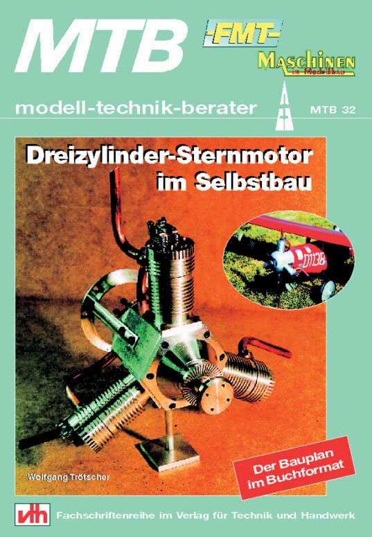 Dreizylinder-Sternmotor im Selbstbau