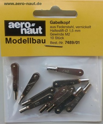 Gabelkopf M2 Metall, 10 Stück