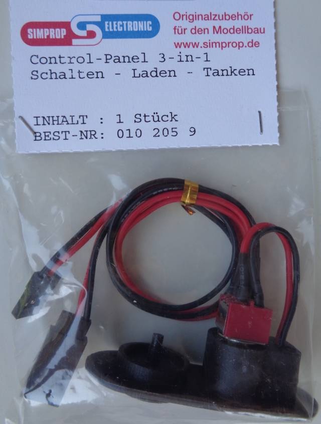 Control-Panel 3 - in - 1, Schalten - Laden - Tanken