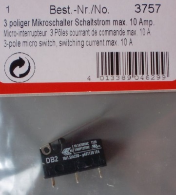 3-poliger Microschalter - Faber Modellbau