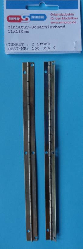 Miniatur-Scharnierband 11 x 180 mm, 2 Stück