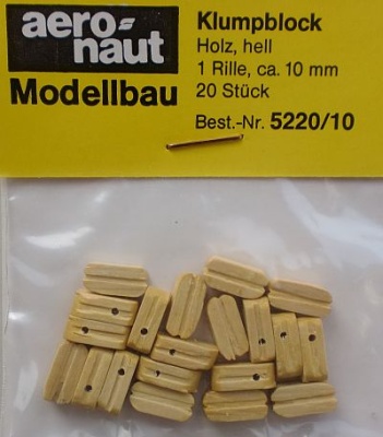 Klumpblock (Holz), hell, 10 mm