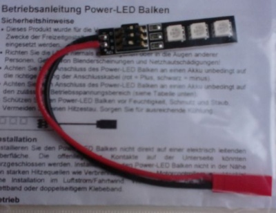 Power-LED Balken RGB 12 V, Farbe einstellbar