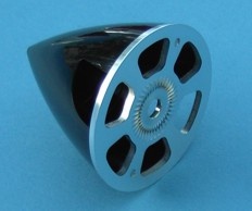 Spinner Alu/Kunststoff  Ø 38 mm, 15 g, schwarz