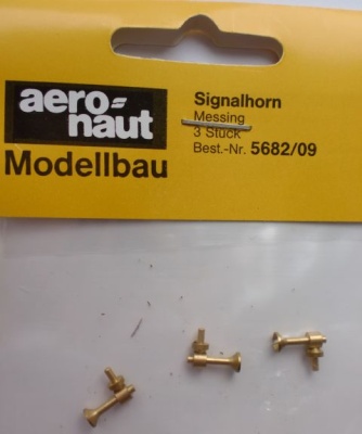 Signalhorn messing, 9 mm, 3 Stück
